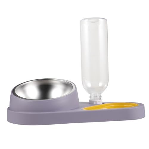 POPETPOP Pet Feeder Water Dispenser Skid Dog Bowl for Cats Dogs Convenient Automatic Pet Food and Water Bowl Durable Lightweight Design