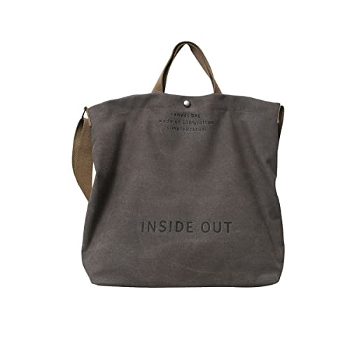 UICIOP Sac à main fourre-tout en toile pour femme - Style décontracté - Avec poignée...