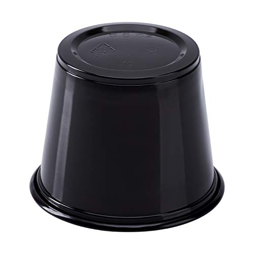 Image of Karat FP-P550-PPB 5.5 oz. PP Portion Cups - Black (Case of 2500)