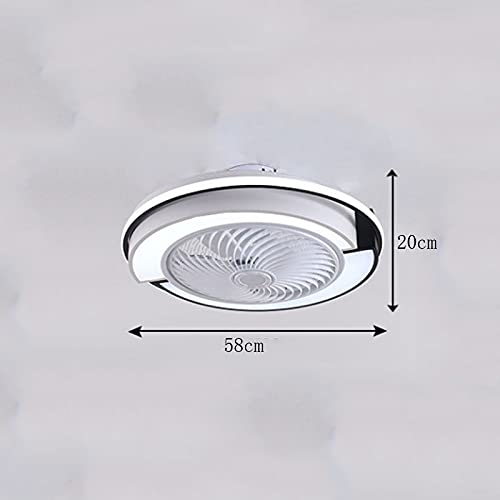 Ventilateur de plafond avec lampe LED dimmable et télécommande 40W pour salon - 8