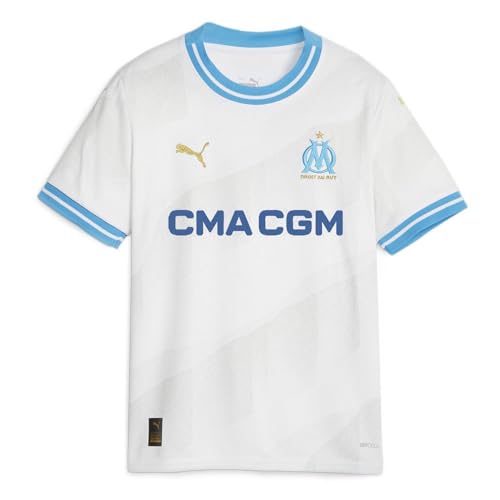 PUMA Olympique de Marseille 771283-01 Home Jersey Replica Jr T-Shirt Unisex Kids White Taille 152
