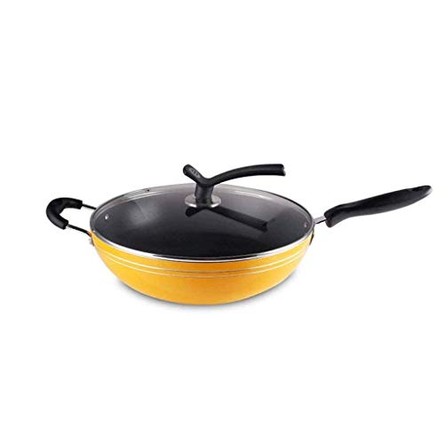 Wok con tapa de vidrio y revestimiento antiadherente miniatura 1
