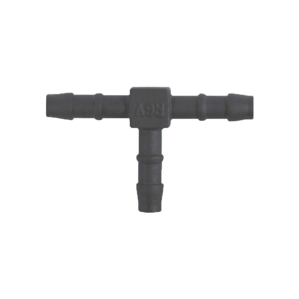 KafTon Tee Connector Plastic Black Hose Pipe Tee Connector Joiner For Garden Water Drip Irrigation (4mm, 5)