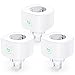 Meross WLAN Steckdose 16A, Alexa Steckdose misst den Stromverbrauch, Smart Steckdose mit Fernsteuerung, Sprachsteuerung und Zeitschaltuhr, Kompatibel mit Alexa, Google Home und SmartThings, 3er Pack