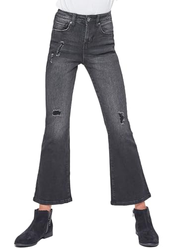 YMI Girls Bell Bottom Essential Clean Hem Jeans