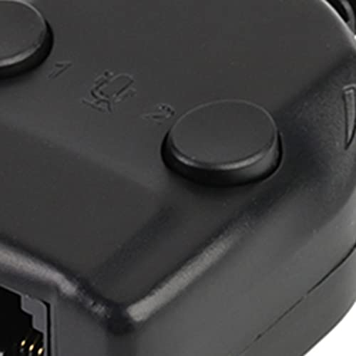 Kristhuvud Telefonutbildning Splitter Adapter med Volymkontroll