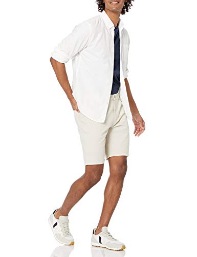 Image of Amazon Essentials Men's Straight-Fit 9 inch Inseam Stretch Cotton Twill 5-Pocket Shorts