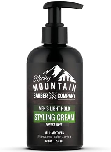 Men’s Hair Styling Cream - Made in Canada - Style Your Hair in Seconds - Quick Styling Hair Product with Light Reworkable Hold & Low Shine for Modern Hairstyles - No Artificial Fragrance - For All Hair Types - 8 oz