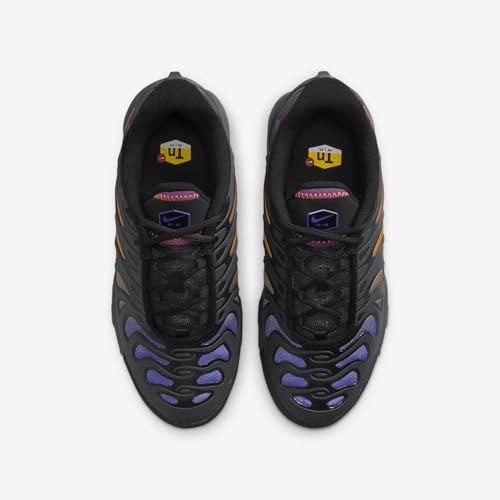 Nike Air Max Plus Drift Big Kids' Shoes (FV5921-001, Anthracite/Black/Viotech/Monarch) Size 74