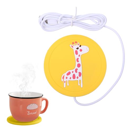 Chauffe Tasse USB, Chauffe Tasse de Café, Boissons Plaque Chauffante, Réchauffeur de Tasse, Chauffe-Boisson de Bureau/Domestique, Thé, Eau, Cacao, Chauffe-Lait