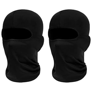 Amfun Passamontagna Termico Schwarze Sturmhaube Herren (2er-Pack)