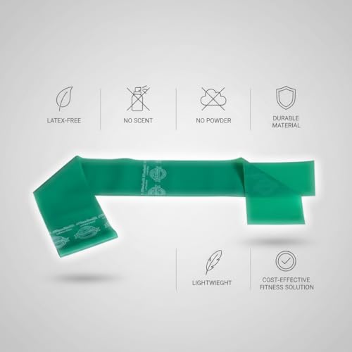 Image of TheraBand Professional Latex Resistance Band Loop for Lower Pilates, Crossfit, Yoga, Toning, Stretching, Physical Therapy, Strength Training Without Weights, Portable Fitness, and Core Fitness (Green)