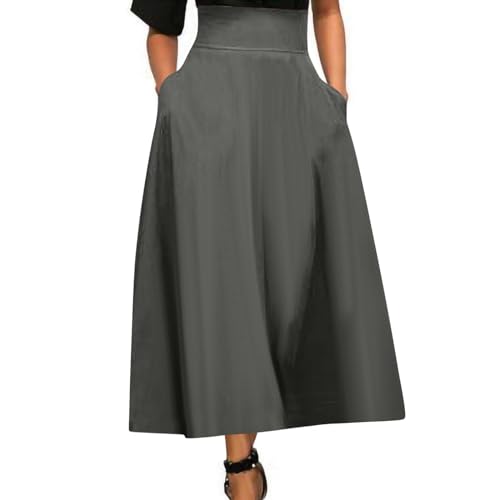 for Ladies Maxi Long Loose Fit High Cut Tie Knot Plain Skirt Women 2025 Fashion3