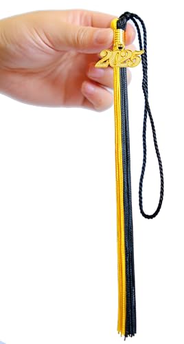 Image of 2025 Tassel Graduation, Black and Gold Tassel 2025