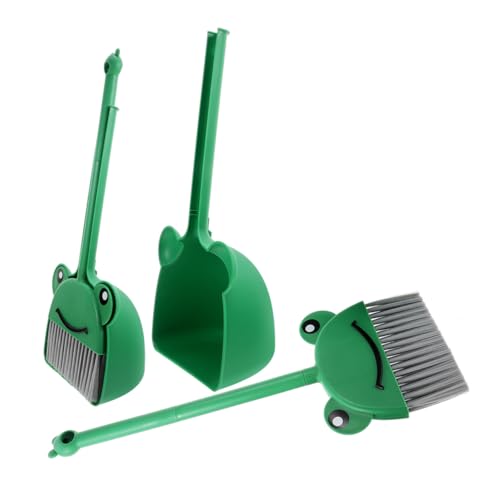 Didiseaon Kid's Broom Dustpan Set 4pcs Cleaning Tools Soft Broom Scoop Toddler Accessories for Housekeeping