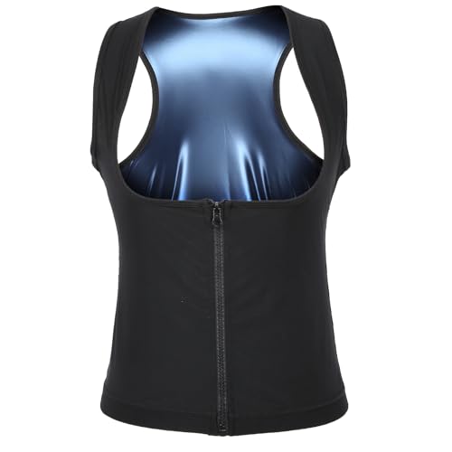 Yosoo Gilet sauna ceinture affinante fermeture éclair L/XL