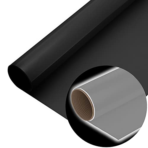 Firefly Craft Reflective Black Heat Transfer Vinyl Sheet | Reflecting Black HTV Vinyl | Iron On Vinyl for Cricut and Silhouette | Heat Press Vinyl for Shirts - 12