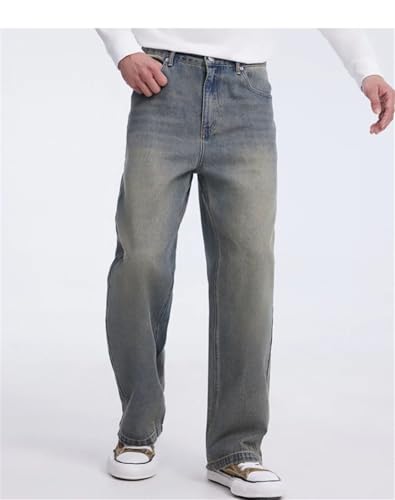 Men’s Casual Practical Washed Jeans - Loose Straight-Leg2