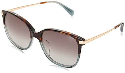 TOMS Sandela 201 Round Eyeglasses for Women - Handcrafted Women's Sunglasses w/Case - UV Protection Glasses w/Case (Tortoise-Shiny Gold, 56mm)