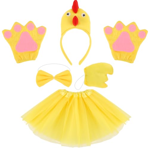 Set de 6 Disfraces de Pollo con Accesorios para Niños miniatura 1