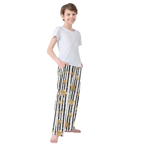 Boys' Pants Gold Star Long Bottoms Jogger Pants Elastic Waist Trousers with Pockets S-XL4