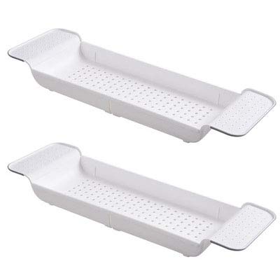 Vassoio Per Vasca Da Bagno - Scolapiatti, Supporto Allungabile, Porta Oggetti - Foto 8