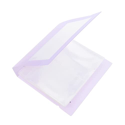 ABOOFAN Small Photo Album with Transparent Cards Cover Loose Leaf Design for for Memories of Birthdays Weddings and Graduations