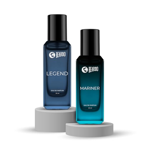 Beardo Oceanic Legend Duo- Mariner & Legend Perfume for Men (20ml x 2) | Long Lasting Fragrance | Long Lasting Perfume for Men | Gift for Men | Gift for Friend