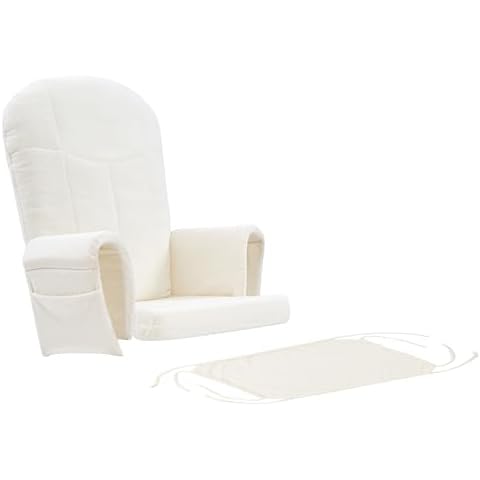 Devon Replacement Cushions Set for Glider Rocking Chair, Ivory Cover