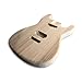 Yinfente Electric Guitar Body Paulownia Wood SH Pickup Guitar Replacement Project Handmade DIY Guitar (SH Pickup)