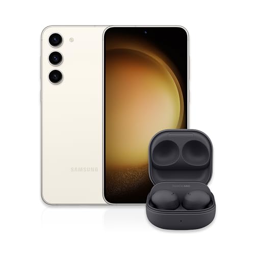 Image of SAMSUNG Galaxy S23+ Cell Phone (Cream) + $149.99 Buds 2 Pro (Graphite) 256GB Unlocked Android Smartphone w / 50MP Camera, Long Battery Life, True Wireless Bluetooth Earbuds w /ANC, US Version