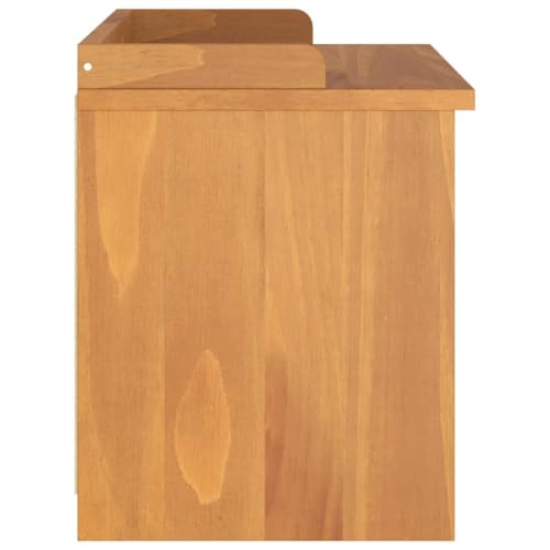 Banc d'entrée en bois rustique de 87 cm de large - 8