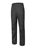 Little Donkey Andy Mens Golf Pants Waterproof Breathable Rain Pants Black Size L