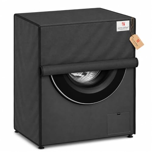 Image of Front Load Fully Automatic Washing Machine Cover for 10.5kg to 12.5kg | Waterproof & Dustproof Polyester Cover with Zip | Suitable with Samsung, LG, IFB, Bosch & More(69x 69 x 87 cm)