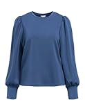 Object Objandrea Re L/S O-Neck Top Noos, Azul Oscuro, XL para Mujer