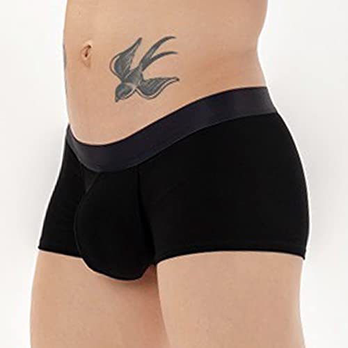 Bragas juveniles para hombre tipo bóxer transpirables con diseño militar negro talla L 4