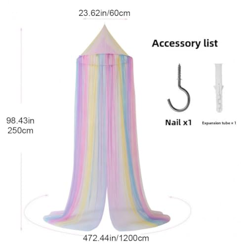 Mosquitera tipo cúpula transpirable con dosel de princesa para niñas 4