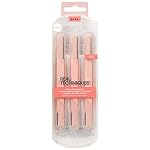 Real Techniques Face and Brow Razors, Dual Ended, Exfoliating Dermaplaning, Women's Face Razor, Multipurpose Facial Razors, Precision Trimming for Peach Fuzz, Dermablading, Multiuse, 3 Piece Set - Image 2