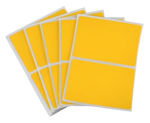 ChromaLabel 2" x 3" Goldenrod Name Tag Stickers, 150/Pack