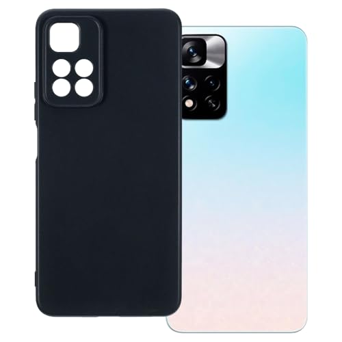 OAGELIM Case Compatible with Xiaomi 11i Hyper Charge Case Shockproof TPU Soft Flexible Gel Protective Phone Cover with Anti-Scratch & Military-Grade Anti-Drop (Black)