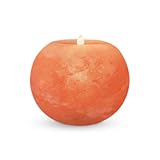 Himalayan Pink Salt Candle Holder, Natural Monroe Bowl Shape Hand-Carved Himalayan Pink Salt Candle Holder for Home Décor, Relaxation, Spa & Gift
