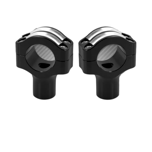 Pontets de guidon pour moto 1,25 pouce rehausseurs noirs ou argent