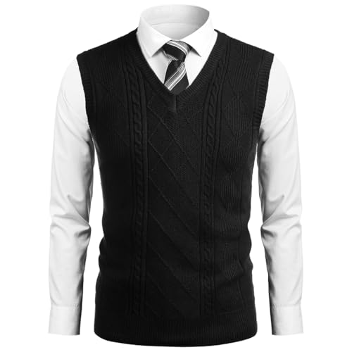 Pull col en V homme Coofandy idéal pour le bureau ou les sorties en taille S - 5