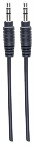 Cable de audio estéreo MANHATTAN 3.5mm macho a macho 0.9m miniatura 5