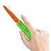 RMISODO 2 Pcs Carrot Butterfly Fidget Knife Toy, Colorful and Novel Shape, Made with 3D Printing Technology, Sturdy and Durable, Perfect Stress Relief Toy, 1 Big 1 Small