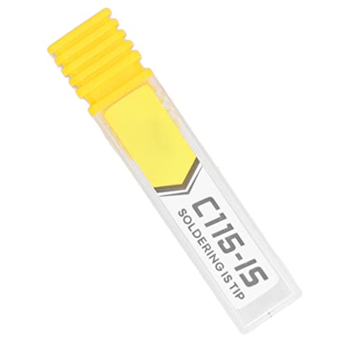 Image of C115 Soldering Iron Tip, Soldering Iron Tip C115 Solder Head Welding Heating Soldering Iron Head Replacement for JBC 115 Soldering Station(C115 is Curved tip)