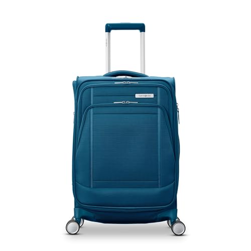 Image of Samsonite UpLIFT Lightweight Softside Carry-On Luggage with Spinner Wheels - Expandable - Airline-Approved, Polyester Soft Suitcase for Ultra Light Travel - Cerulean Blue