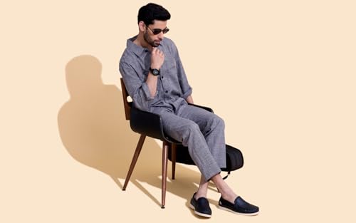 Image of Neeman's The Luxe Loafer for Men | Comfortable, Lightweight PU Faux Leather Upper & Flexible Sole | Semi Formals