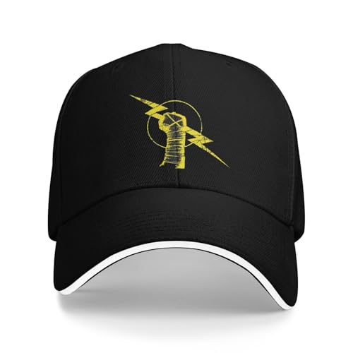 Sombrero de protección de Visera Unisex Amarillo Mano de Fighting Punks?? Boxeo CMS Gorras de béisbol de Senderismo para Hombres?? Adulto Hombre Playa Papá Sombrero Hip Hop Trucker Gorra Regalos