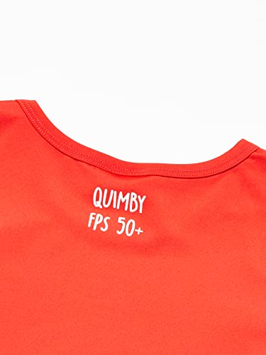 Camiseta Infantil Manga Longa FPS 50 Unissex Quimby Unissex, Vermelho, 01